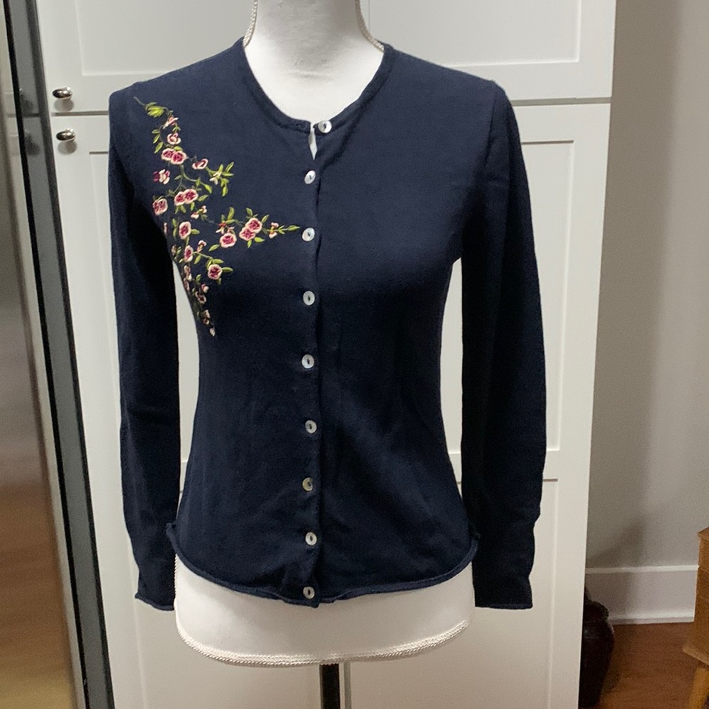 Ladies button up sweater.